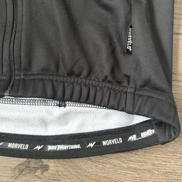 Morvelo Cheech Thermoactive Fleece‎ Lined Long Sleeve Cycling Jersey Full Zip M - Picture 8 of 12